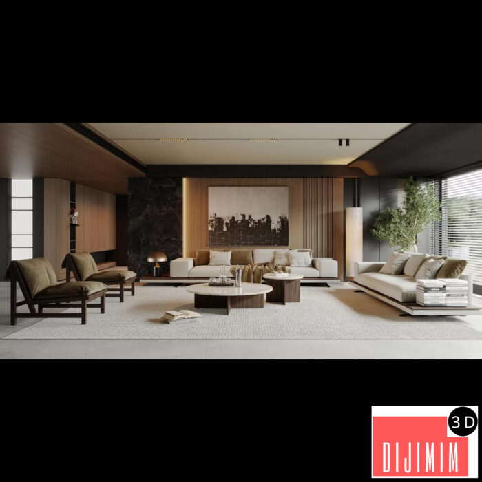 HOUSE SPACE 3D SCENES – VILLAS – 0032 - Görsel 1