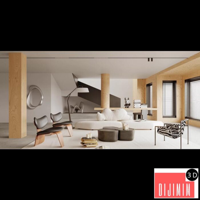 HOUSE SPACE 3D SCENES – VILLAS – 0074 - Görsel 1
