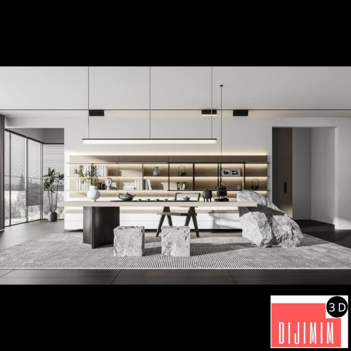 HOUSE SPACE 3D SCENES – VILLAS – 0080 - Görsel 1