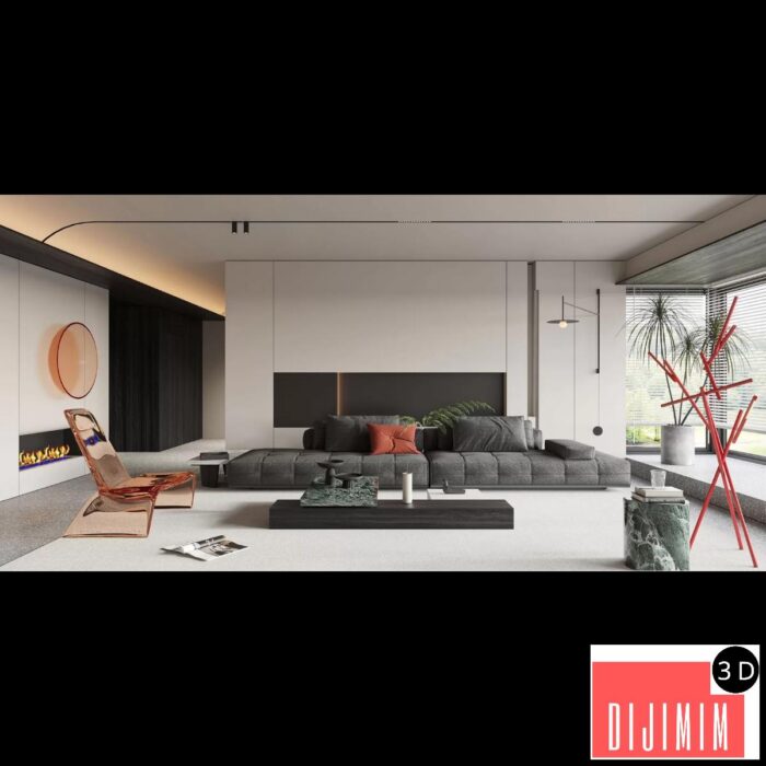 HOUSE SPACE 3D SCENES – VILLAS – 0092 - Görsel 1