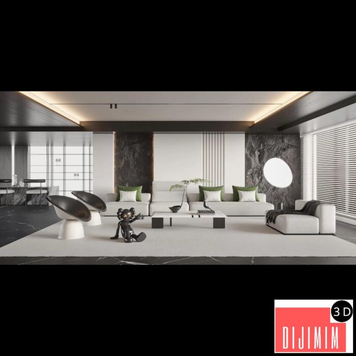 HOUSE SPACE 3D SCENES – VILLAS – 0118 - Görsel 1