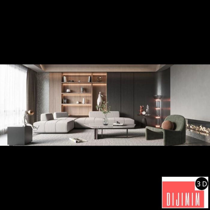 HOUSE SPACE 3D SCENES – VILLAS – 0120 - Görsel 1