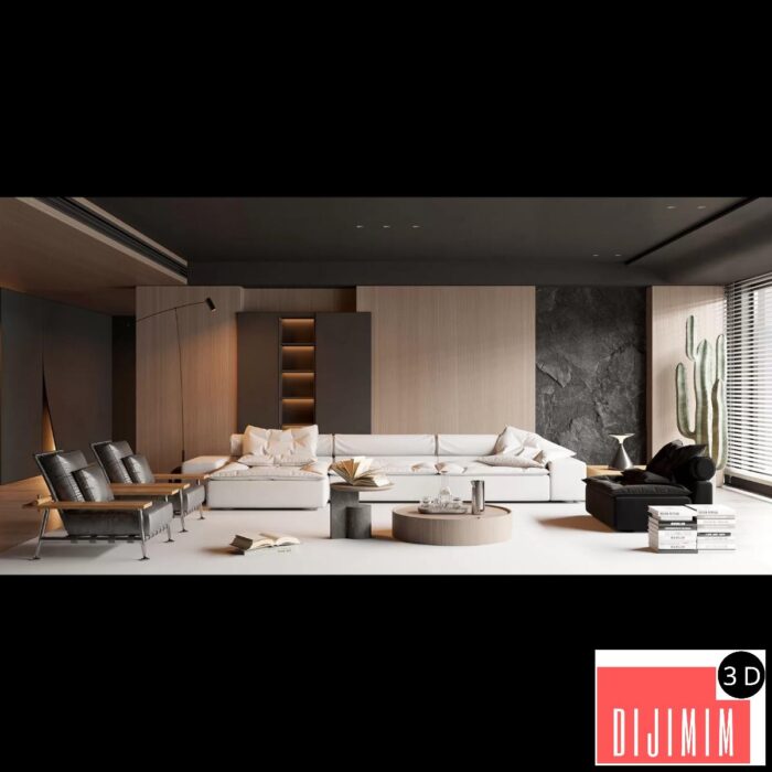 HOUSE SPACE 3D SCENES – VILLAS – 0121 - Görsel 1