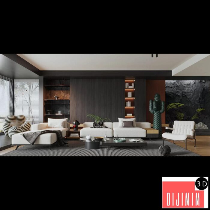 HOUSE SPACE 3D SCENES – VILLAS – 0125 - Görsel 1
