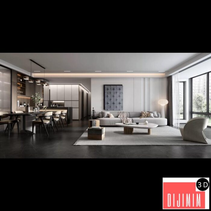 HOUSE SPACE 3D SCENES – VILLAS – 0139 - Görsel 1