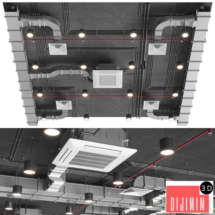 Ventilation system set 01 - Görsel 1