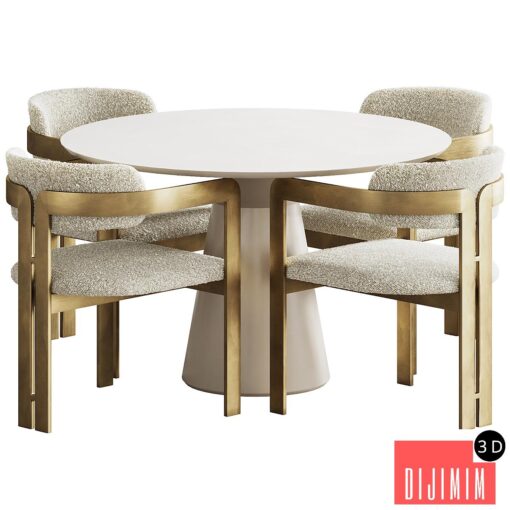 Donato by Eichholtz dining set