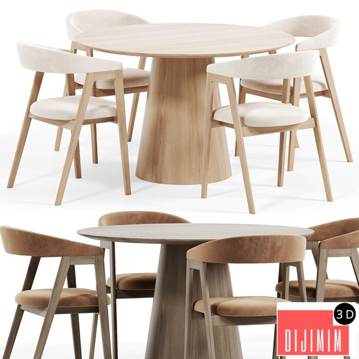 Trevor Chair, Laurie Kitchen table - Görsel 1