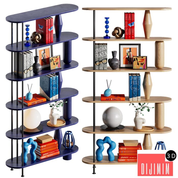 A rack with a bright decor VAZOO 1 from TAMO - Görsel 1
