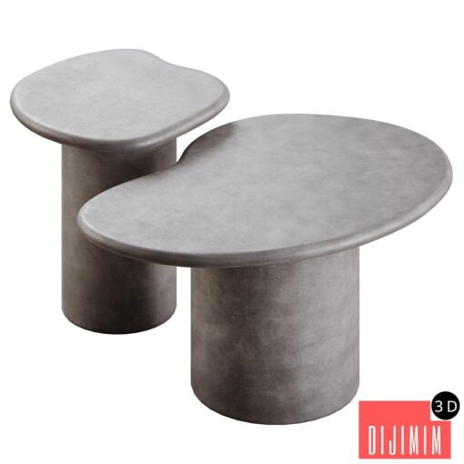 Macarella cement coffee tables in 2 colors