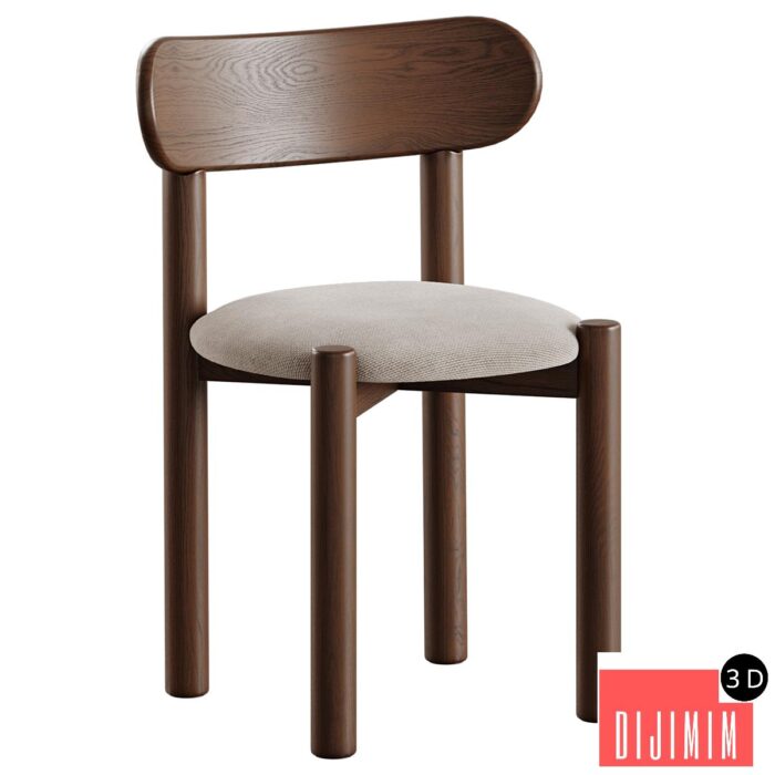 Nebai chair with hard and soft back - Görsel 1