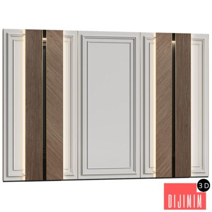 Wall panels in modern classic style 15