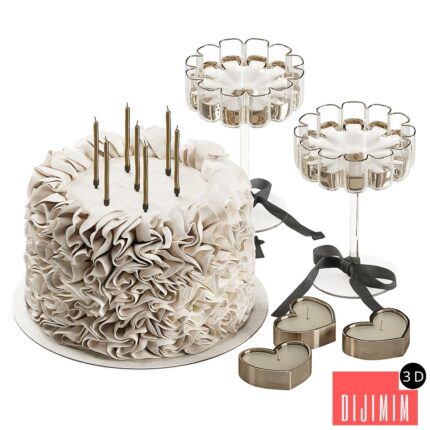 Decorative set with cake 011 KM