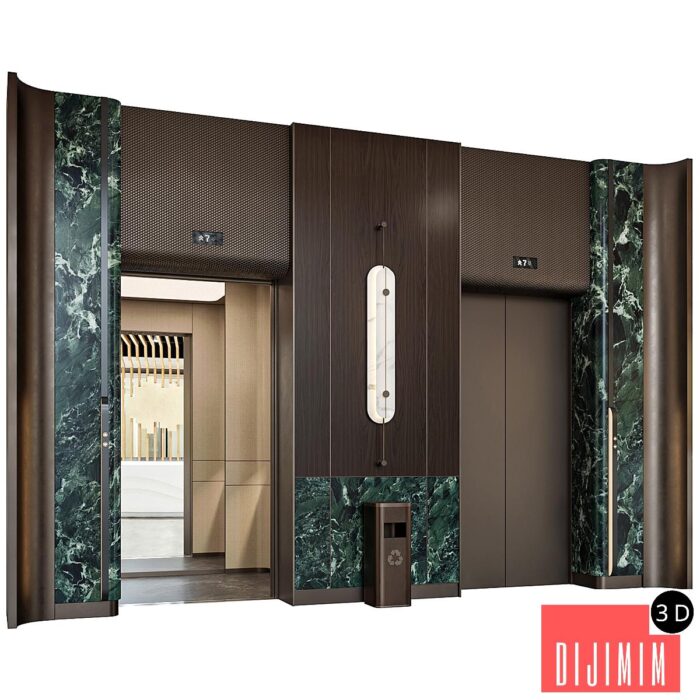 Elevator Lobby Design 21 - Görsel 1