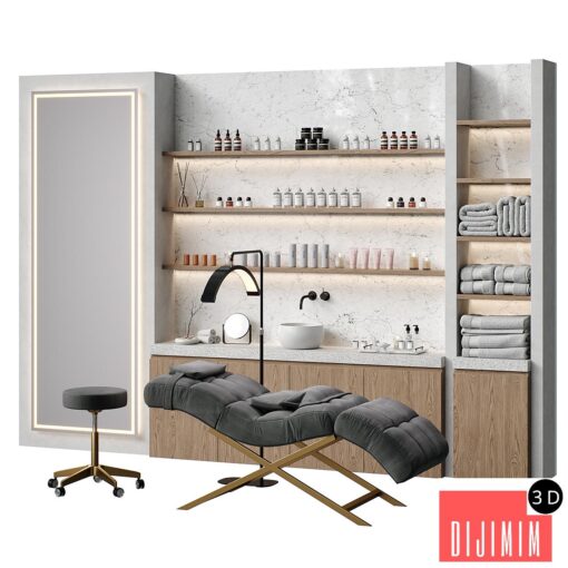 Beauty salon with couch and accessories \ Figuratti P03