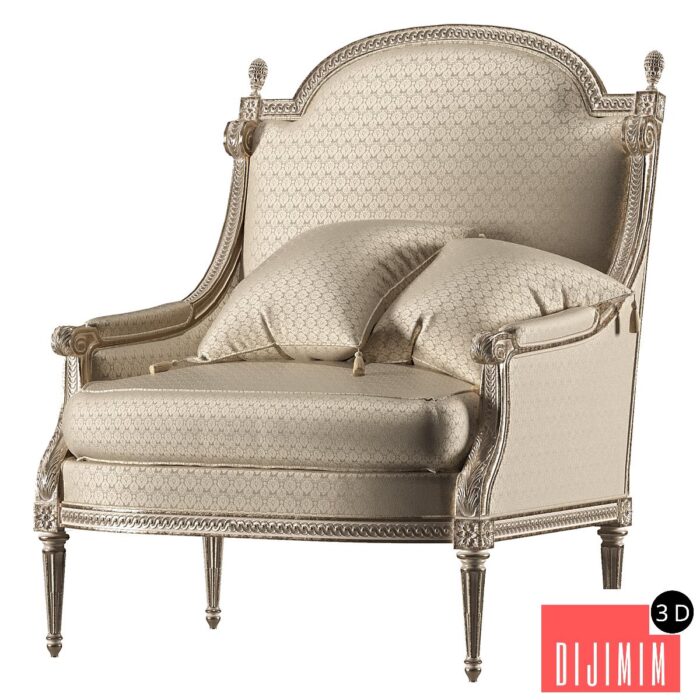 kosovart louis armchair - Görsel 1