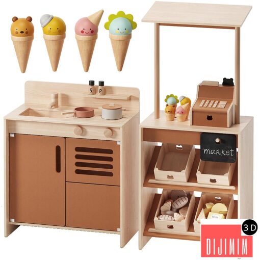 Liewood Mario Play Kitchen & Kimberly Mini Shop