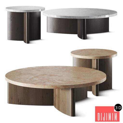 Four Hands Toli Travertine Coffee Table