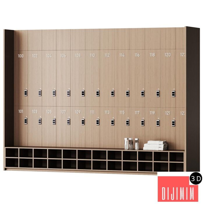 Locker rooms in the gym 1 - Görsel 1