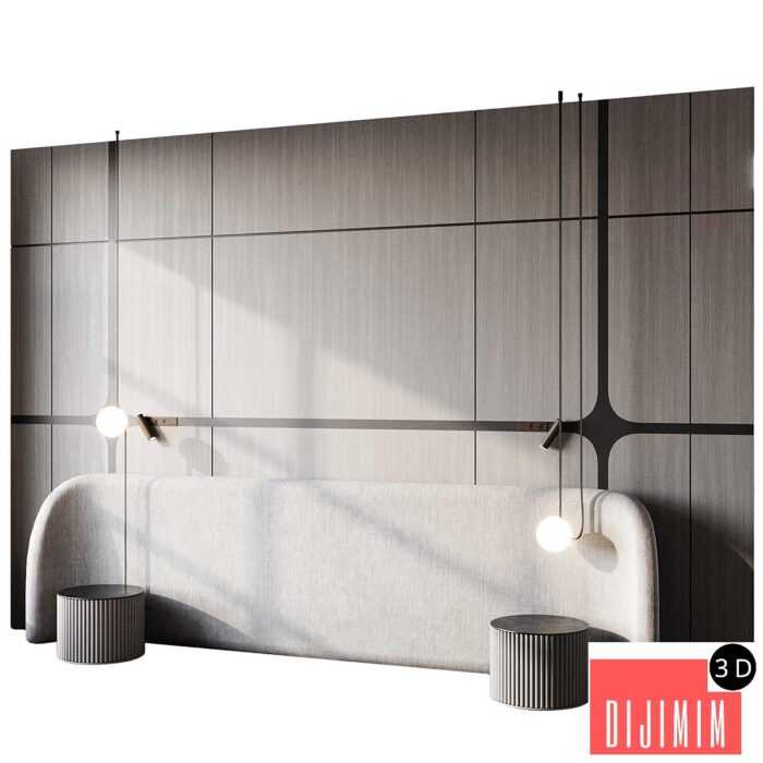 Headboard 3d Wall Panel 34 - Görsel 1