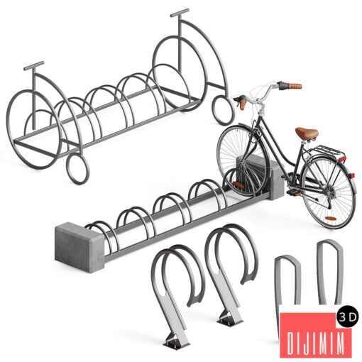 Bicycle parking set