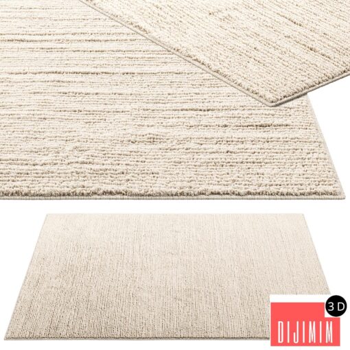 Benuta Leon Cream Wool Rug