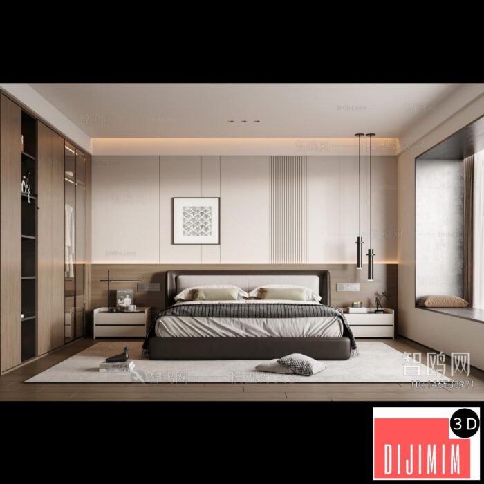 Modern Bedroom ID:146533971 - Görsel 1