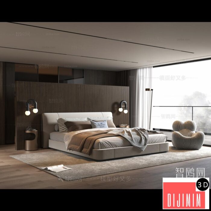 Modern Bedroom ID:960834983 - Görsel 1