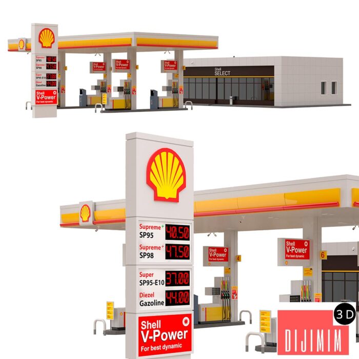 Shell gas station - Görsel 1