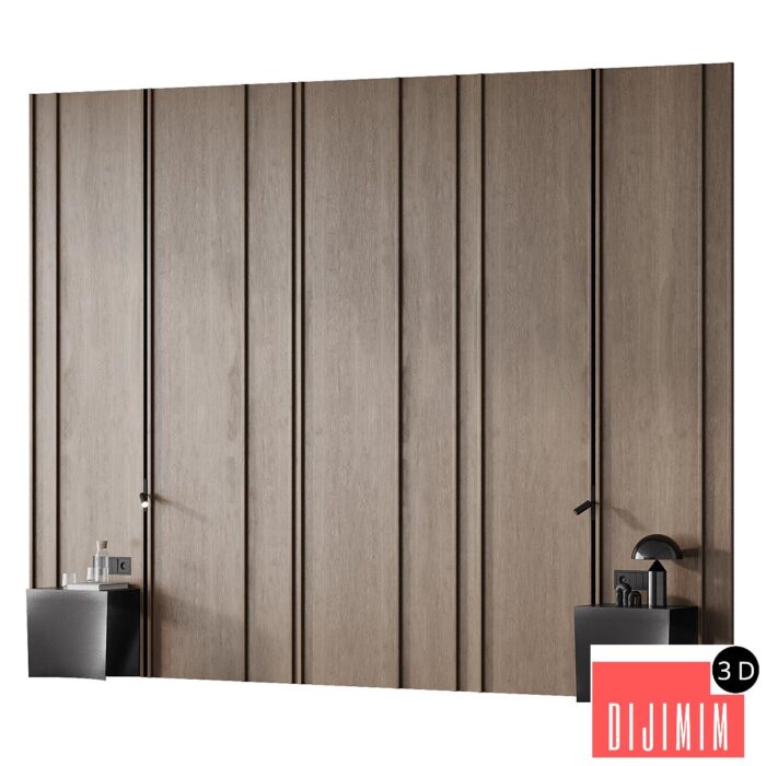 Headboard 002 | bedroom headboard | Wall composition - Görsel 1