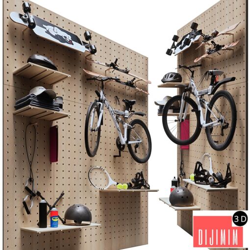 Sports equipment storage