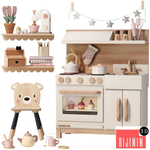 MILTON & GOOSE Play Kitchen Toy and Decor for kids