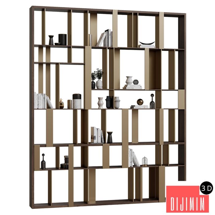 Shelf with decor 001 - Görsel 1
