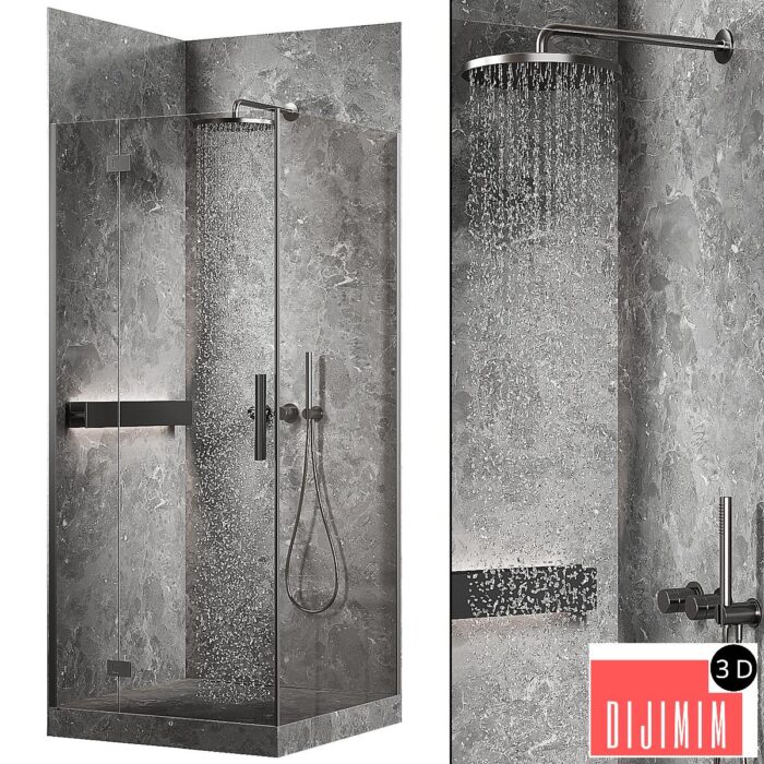 Corner shower - Görsel 1
