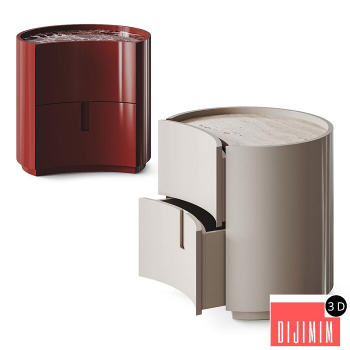 Meridiani Johnny Bedside Table - Görsel 1