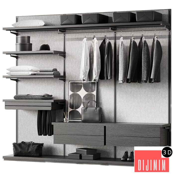 Wardrobe system Rimadesio Dress Bold - Görsel 1