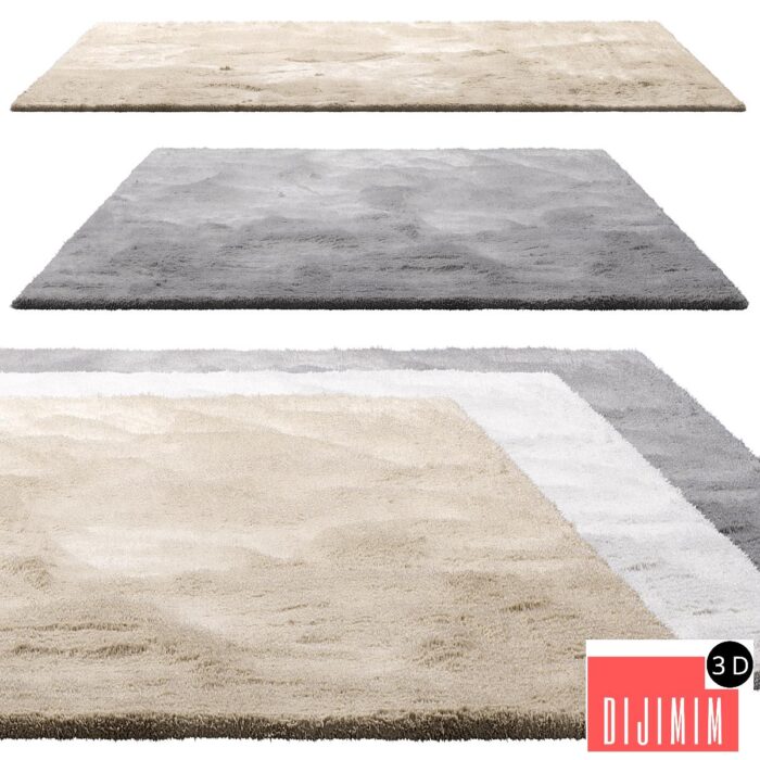 Benuta Dave Rectangular Fur Rug (3 colors) - Görsel 1
