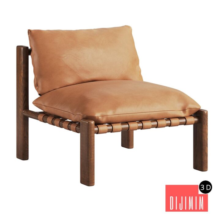 Laguardia Leather Chair - Görsel 1