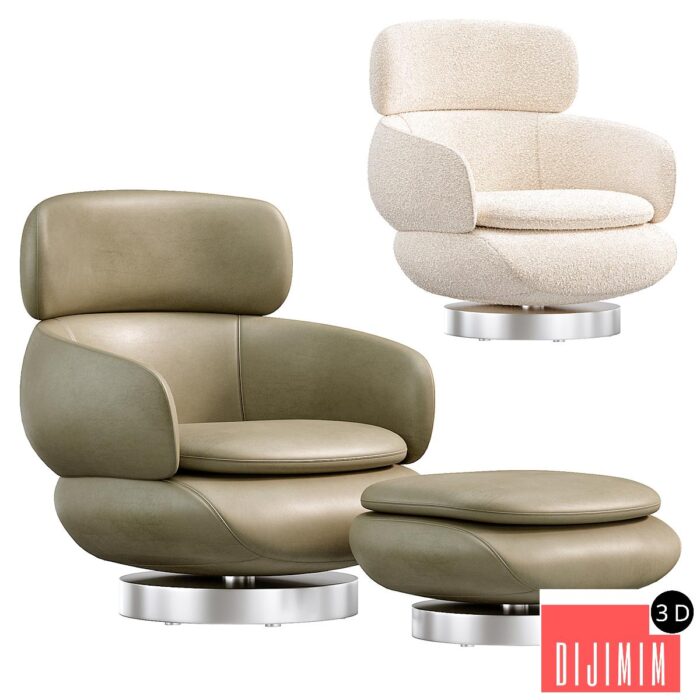 Vivienne High Armchair by Minotti - Görsel 1