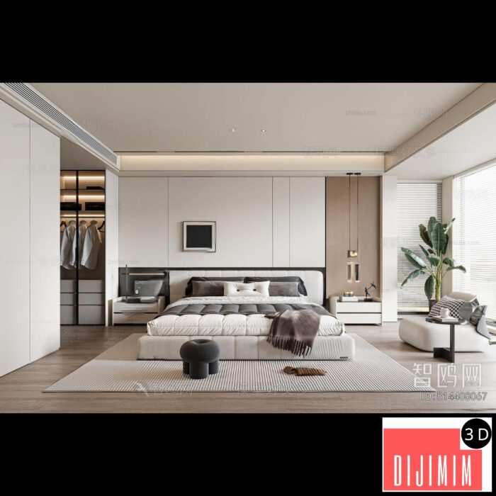 Modern Bedroom ID:814408067 - Görsel 1