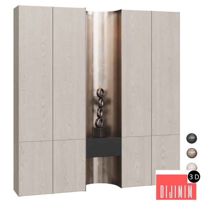 Wardrobe with decorative niche NG10 - Görsel 1