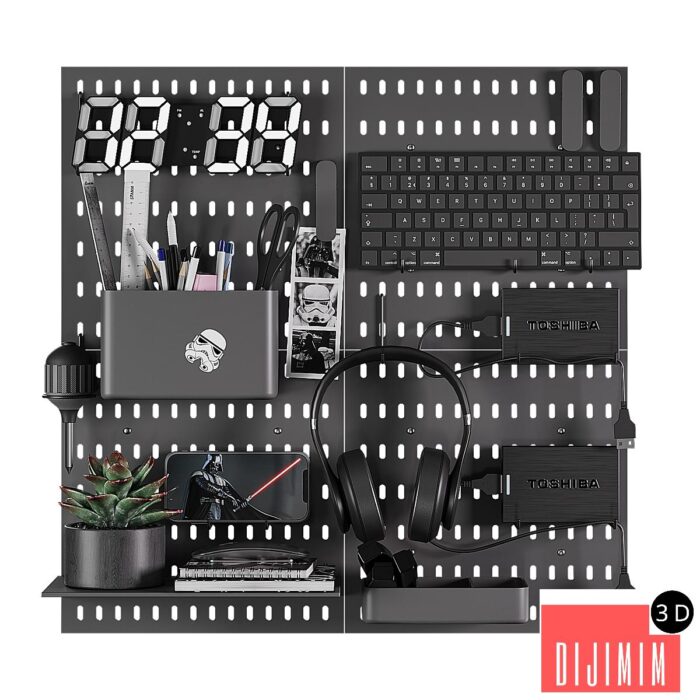 Wall stationery organizer 3 - Görsel 1