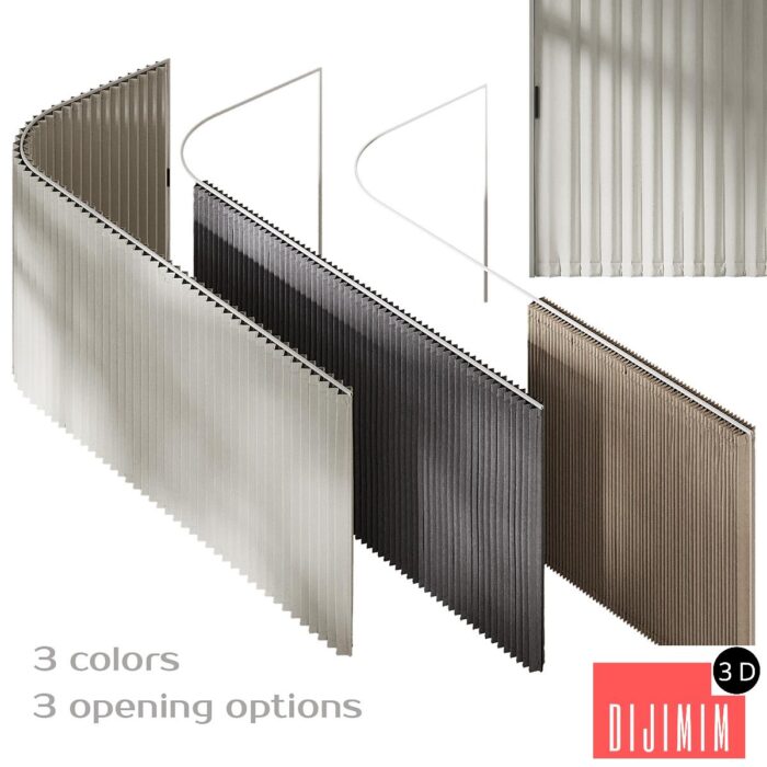Dooor folding textile doors - Görsel 1