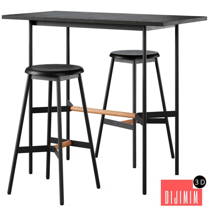 Bar table and chair Brent by divan.ru - Görsel 1