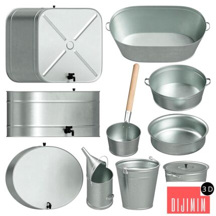 Galvanized containers