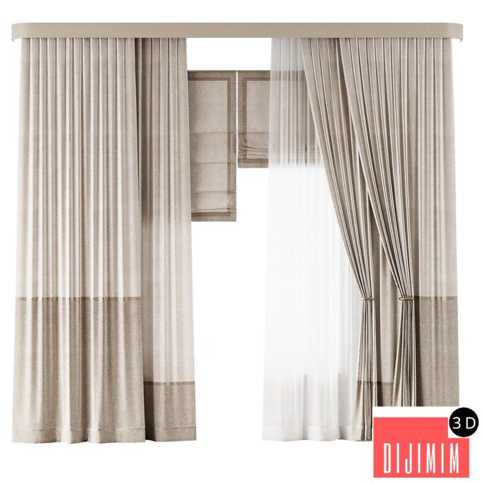 Curtains set 08 - Görsel 1