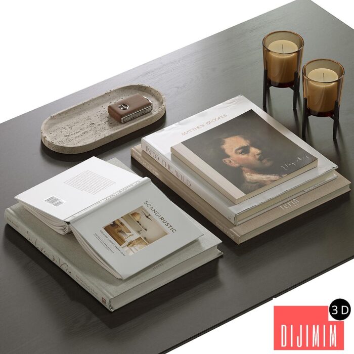 coffee table decor set 005 - Görsel 1