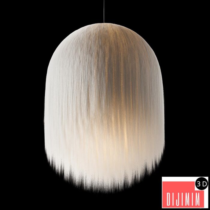 Soft chandelier "Eta" by Angela Damman - Görsel 1