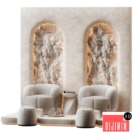 Pedicure area in the beauty salon
