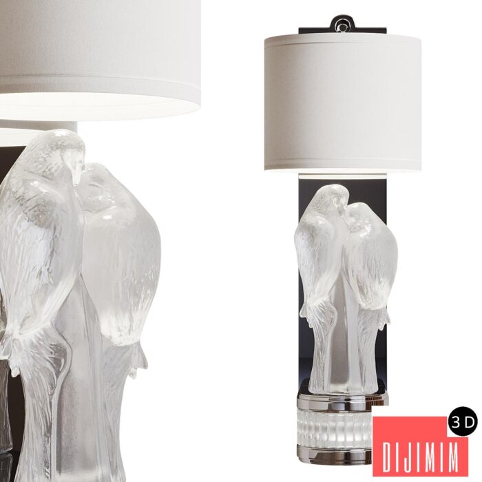 Lalique Perruches sconce by Pierre - Yves Rochon - Görsel 1
